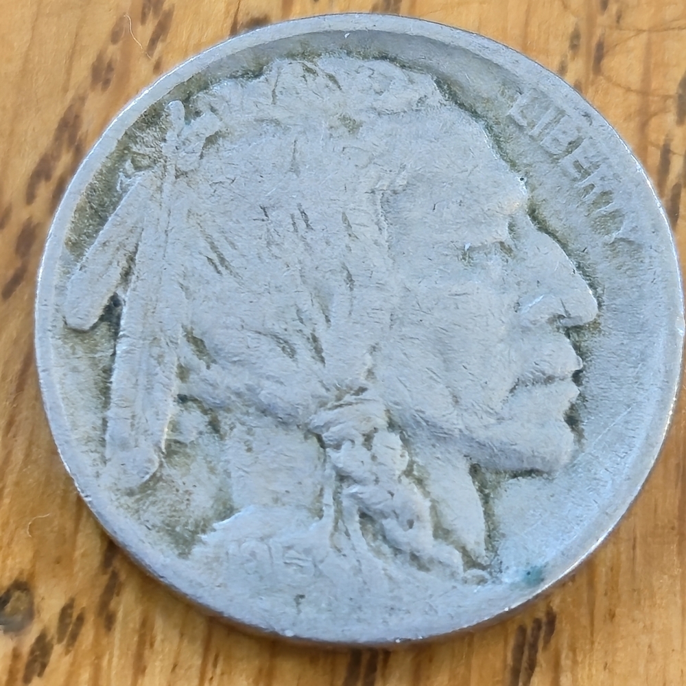 1913 Buffalo Nickel Type 1 (Variety 1) Raised Mound Iconic First Year Variety